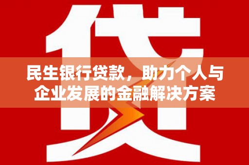 延津民生银行贷款，助力个人与企业发展的金融解决方案