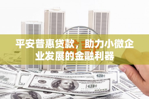 七美平安普惠贷款，助力小微企业发展的金融利器