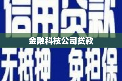 任丘金融科技公司贷款