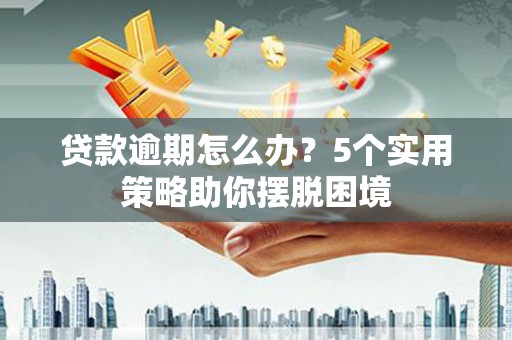 灌云贷款逾期怎么办？5个实用策略助你摆脱困境