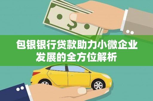 绥滨包银银行贷款助力小微企业发展的全方位解析 绥滨包银银行贷款助力小微企业发展的全方位解析