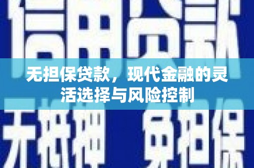 丹徒无担保贷款，现代金融的灵活选择与风险控制