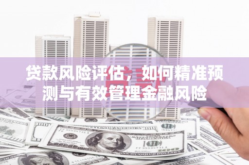 邢台贷款风险评估，如何精准预测与有效管理金融风险