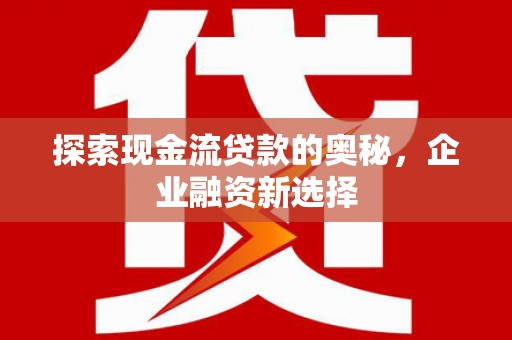 德令哈探索现金流贷款的奥秘，企业融资新选择