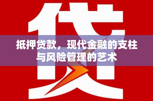 大武抵押贷款，现代金融的支柱与风险管理的艺术