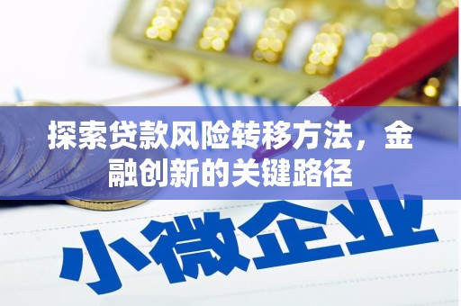 玉屏探索贷款风险转移方法，金融创新的关键路径