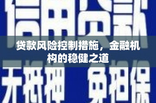 疏勒贷款风险控制措施，金融机构的稳健之道
