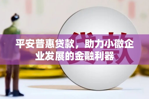 雅江平安普惠贷款，助力小微企业发展的金融利器