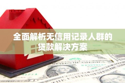天元全面解析无信用记录人群的贷款解决方案